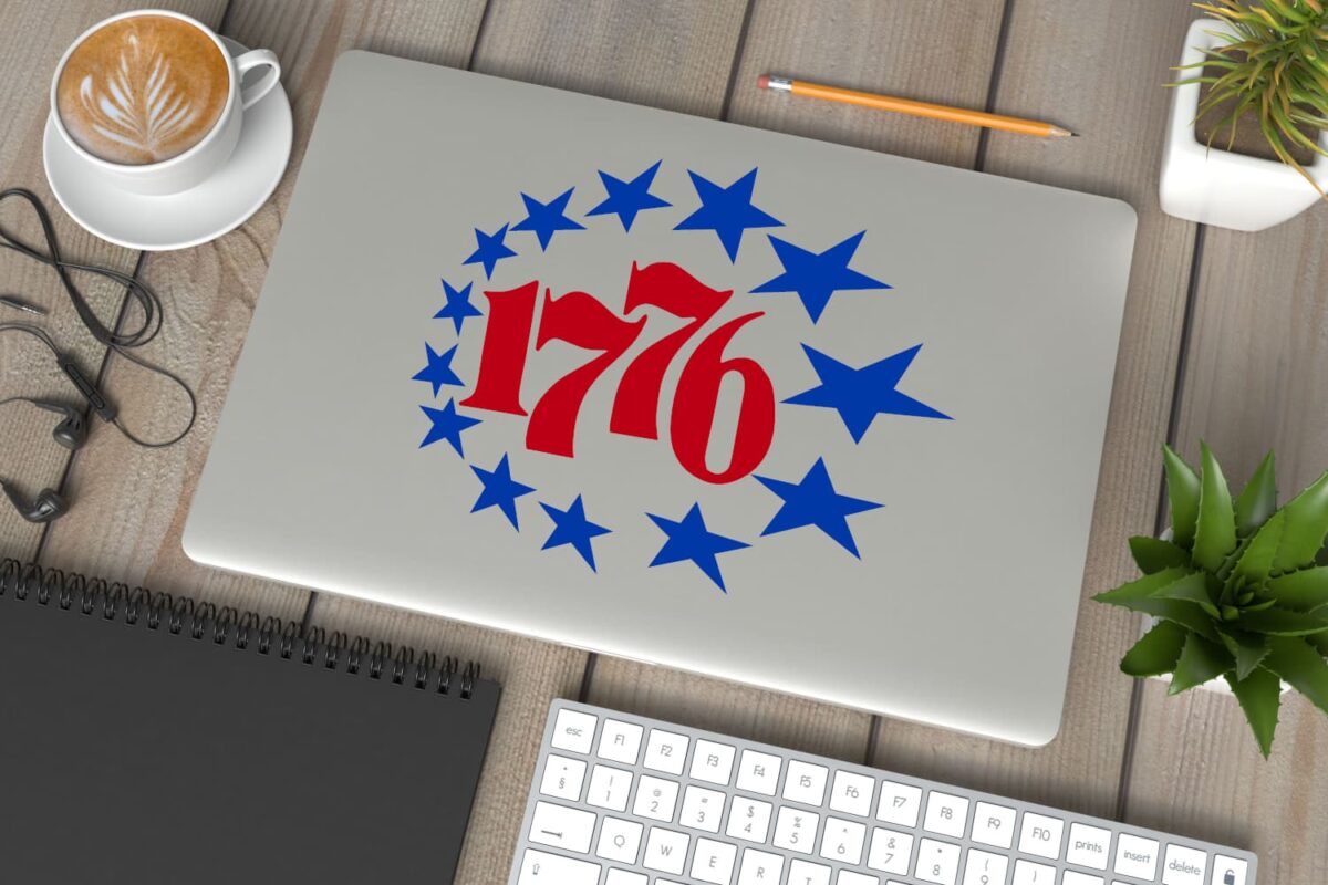 1776 with 13 Stars Circle Decal - Image 14