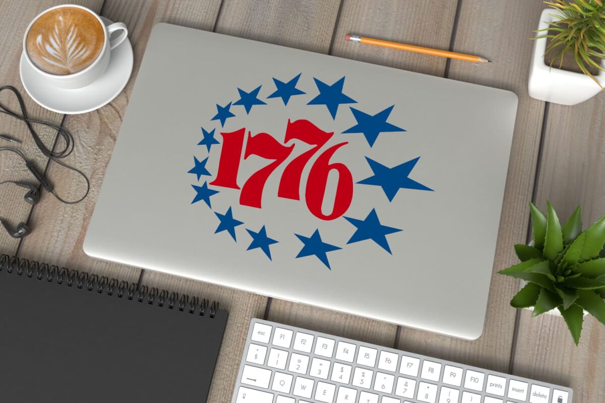 1776 with 13 Stars Circle Decal - Image 15