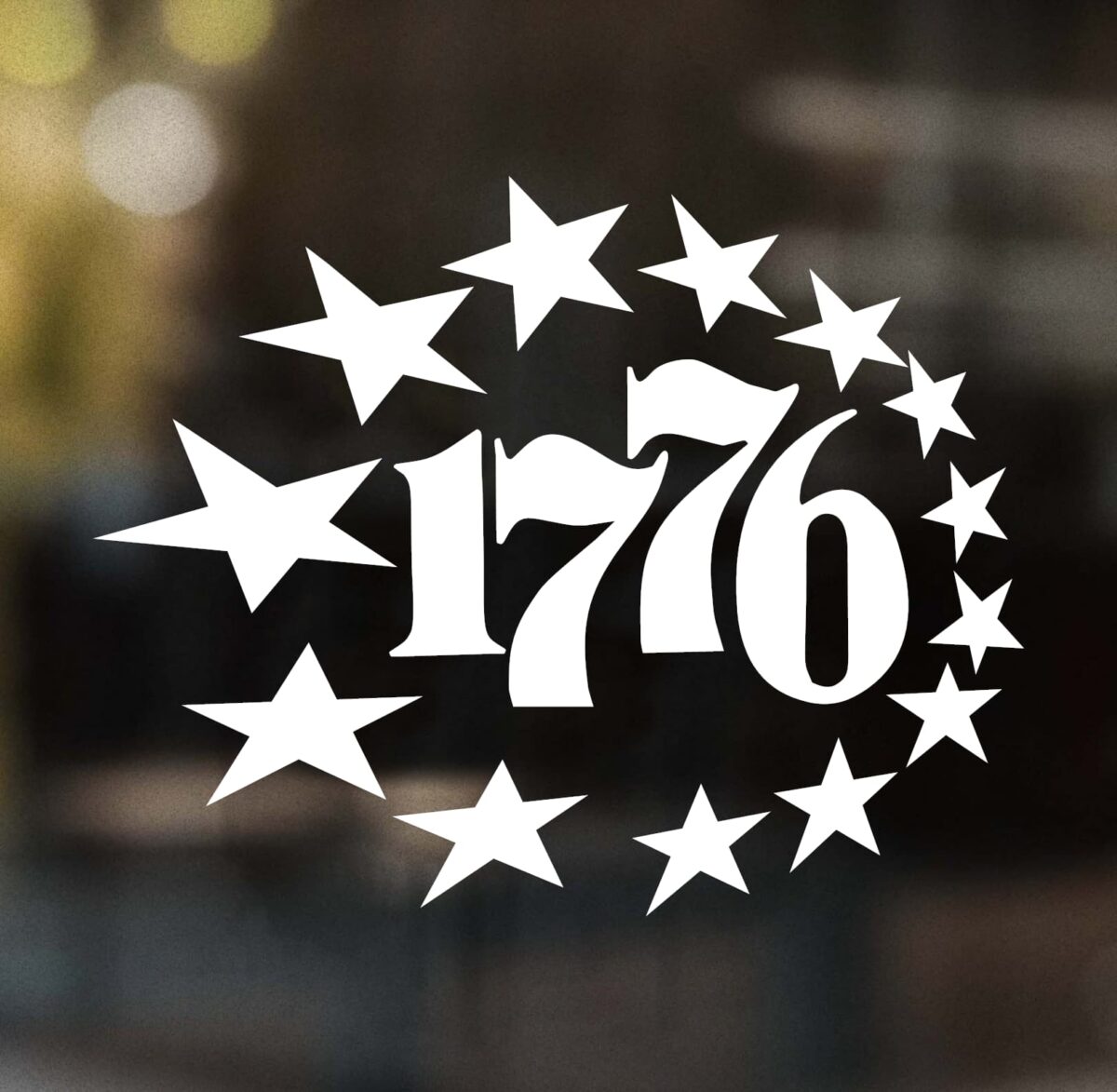 1776 with 13 Stars Circle Decal