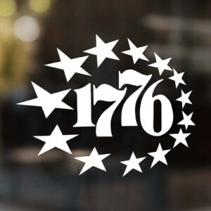 1776 with 13 Stars Circle Decal