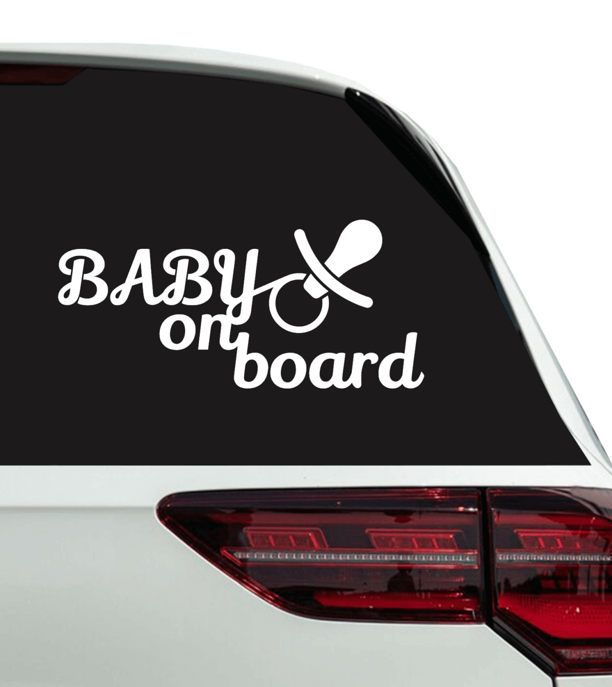 Baby On Board Decal with Pacifier
