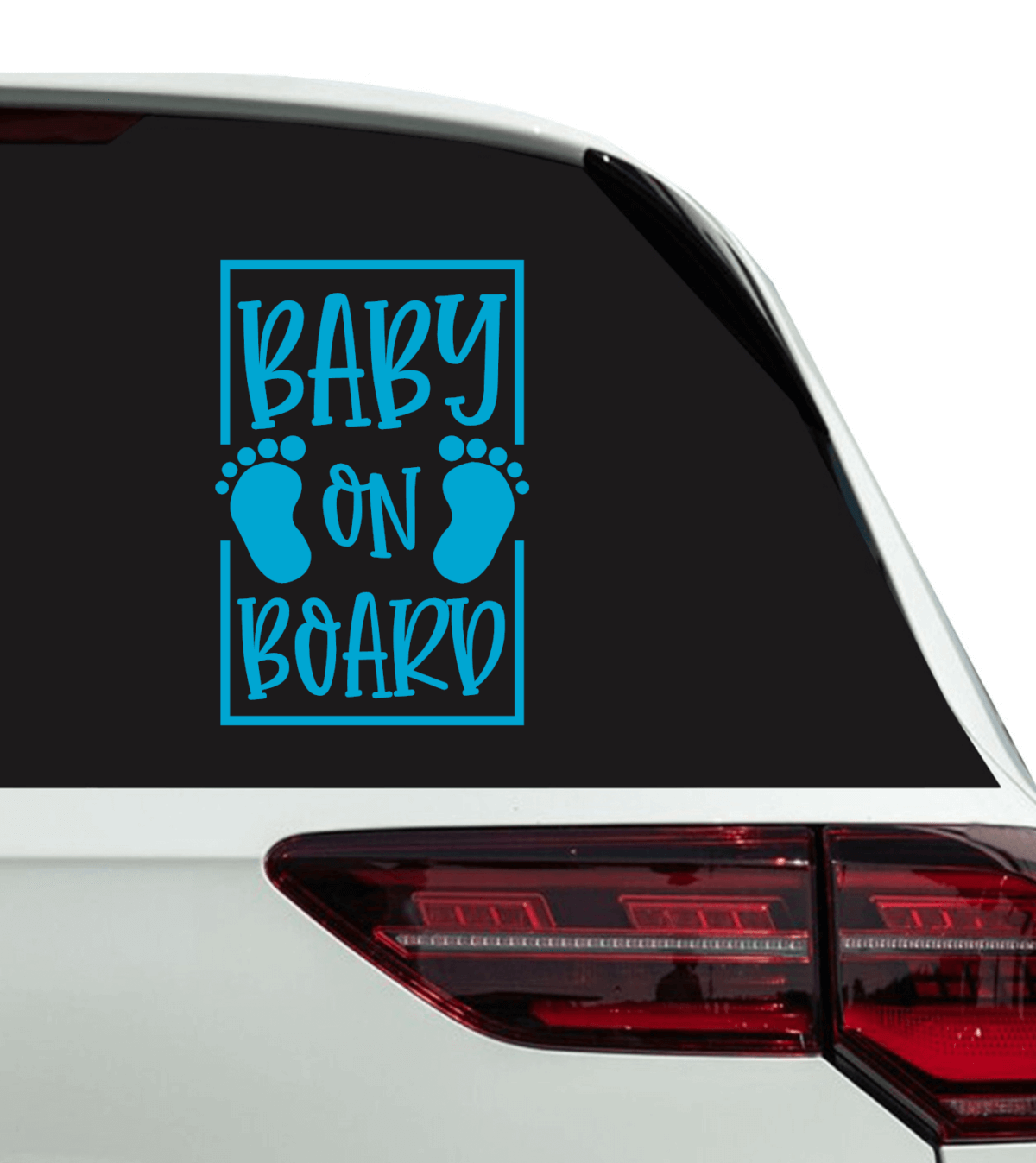 Baby on Board with Footprint Decal