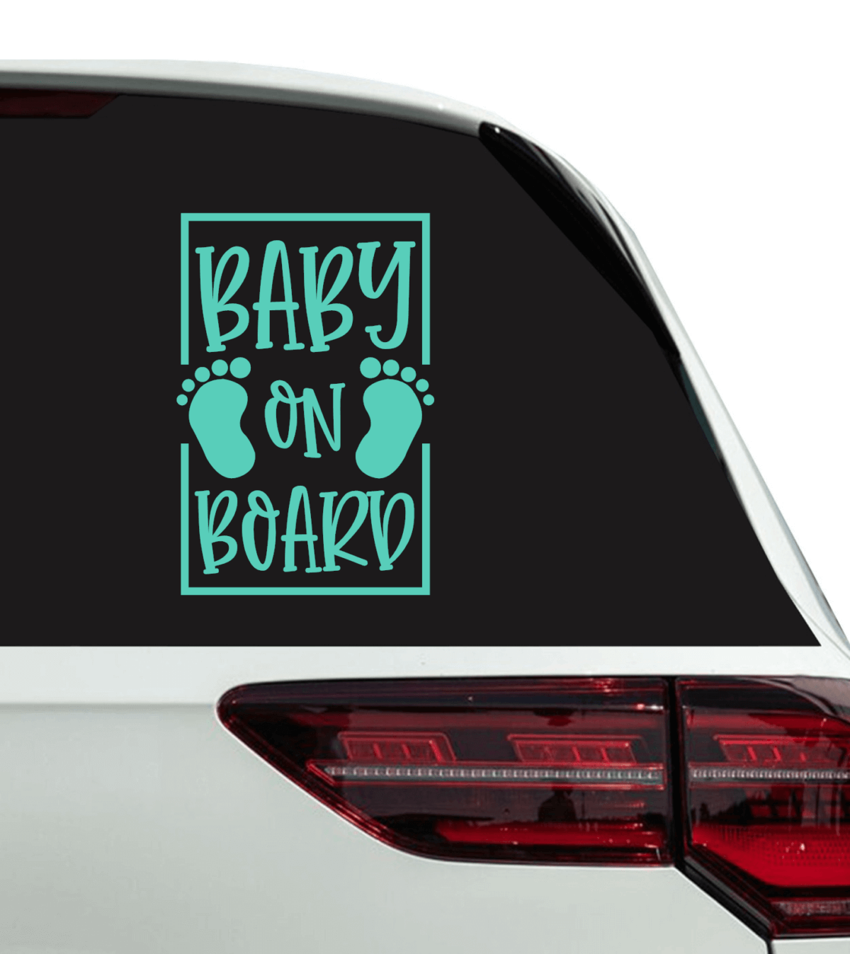 Baby on Board with Footprint Decal - Image 2