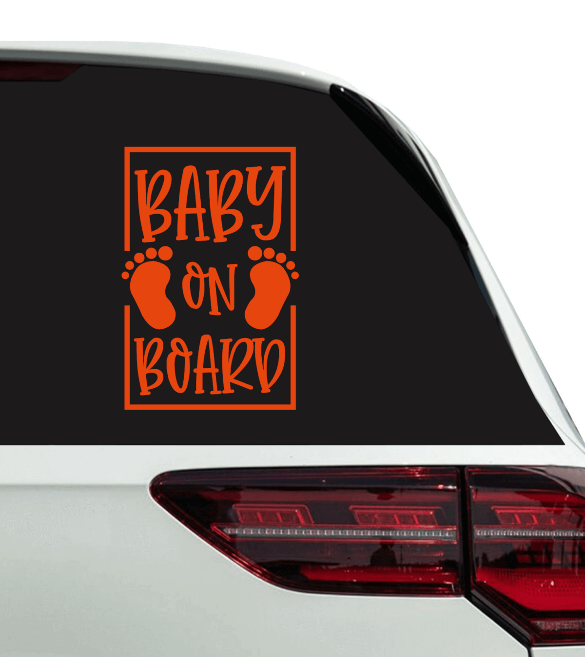 Baby on Board with Footprint Decal - Image 3