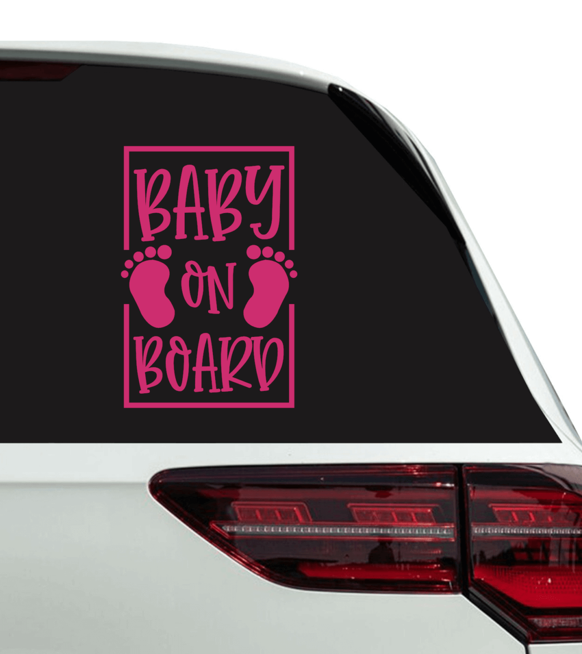 Baby on Board with Footprint Decal - Image 4
