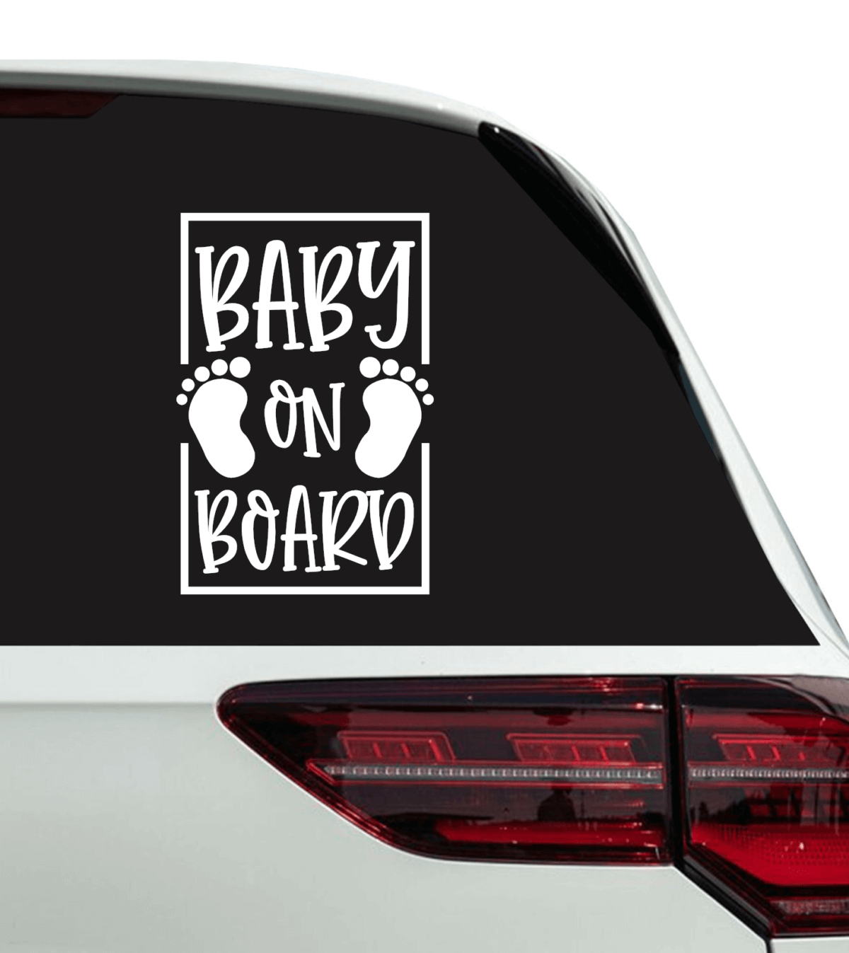 Baby on Board with Footprint Decal - Image 6