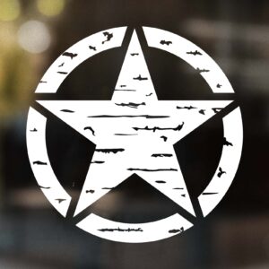 Distressed Army Star Decal