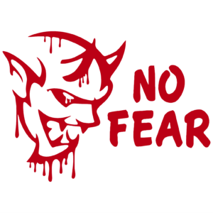 Dripping Demon No Fear Decal