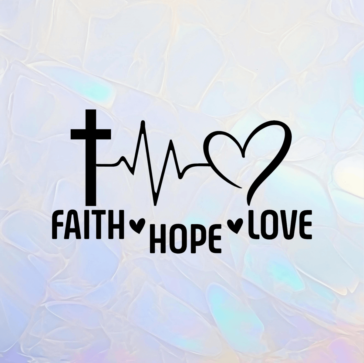 Faith Hope Love Decal - Image 2