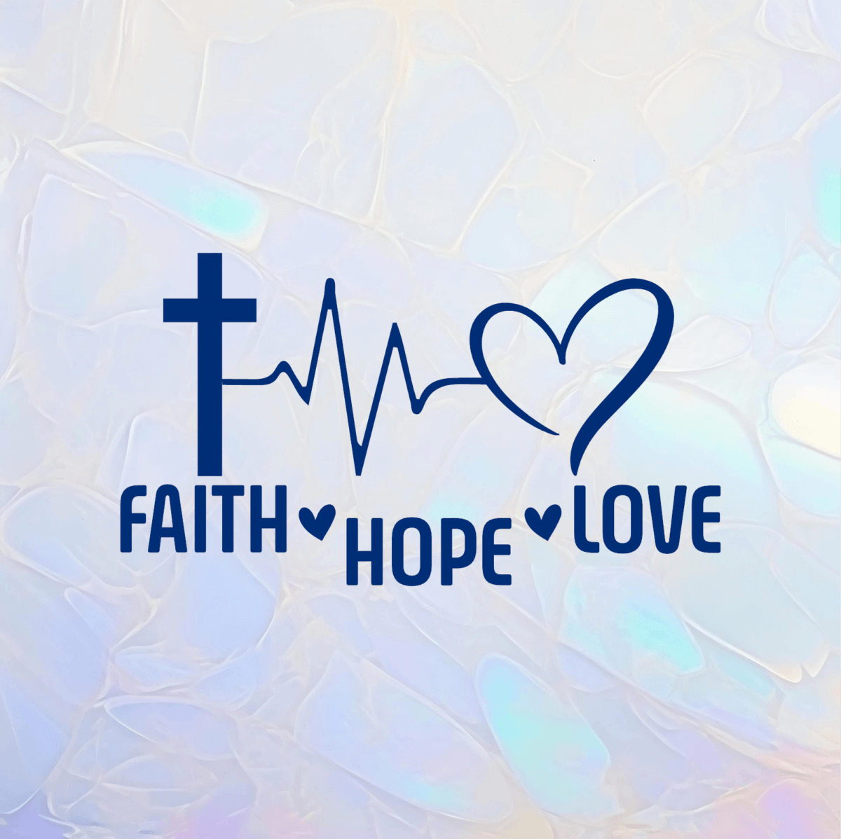 Faith Hope Love Decal - Image 3