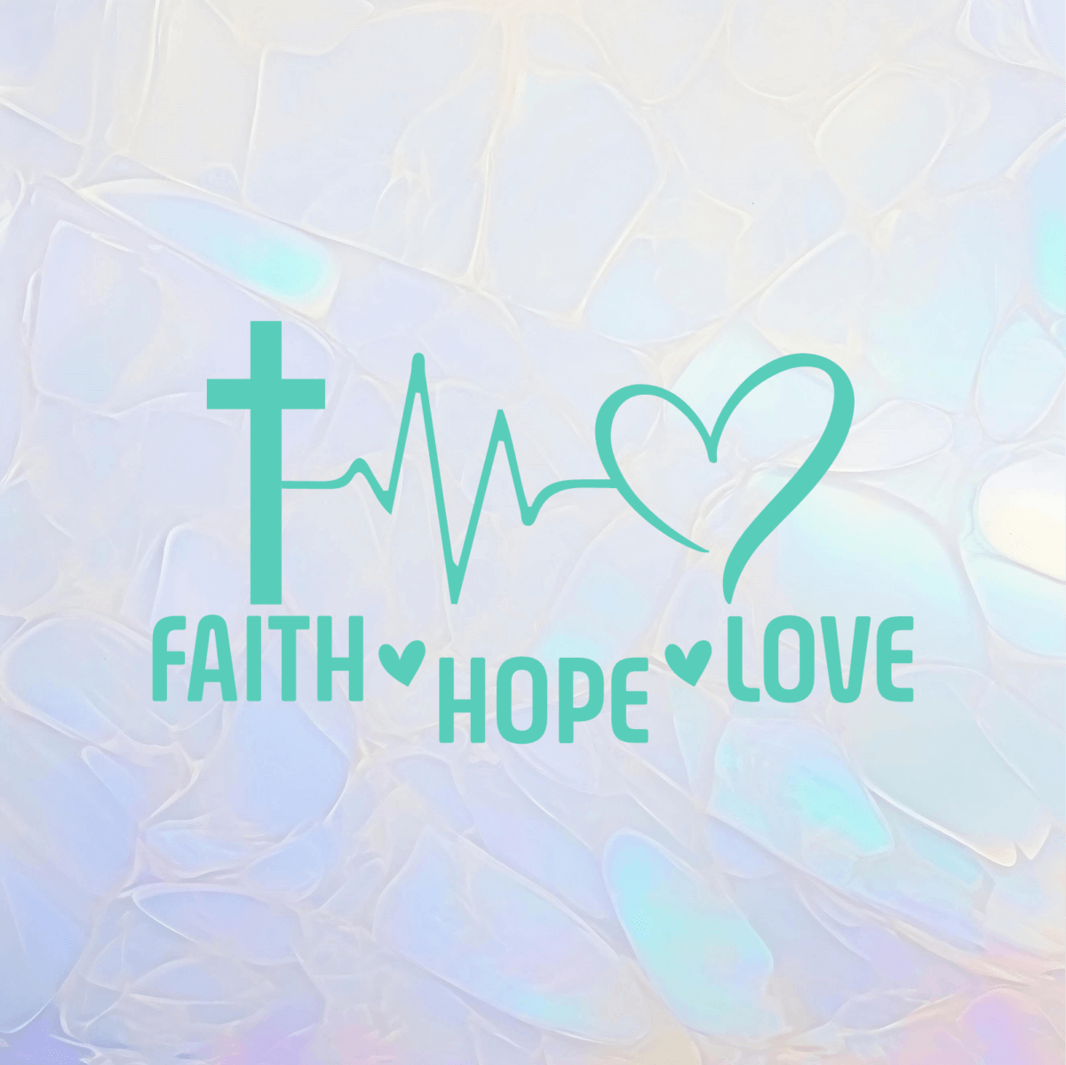 Faith Hope Love Decal - Image 4