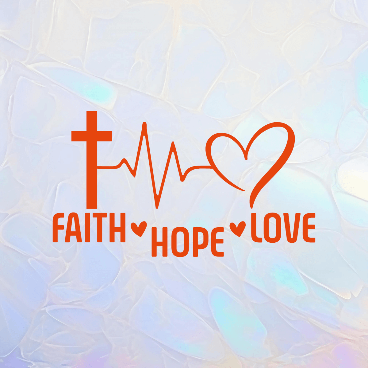 Faith Hope Love Decal - Image 5