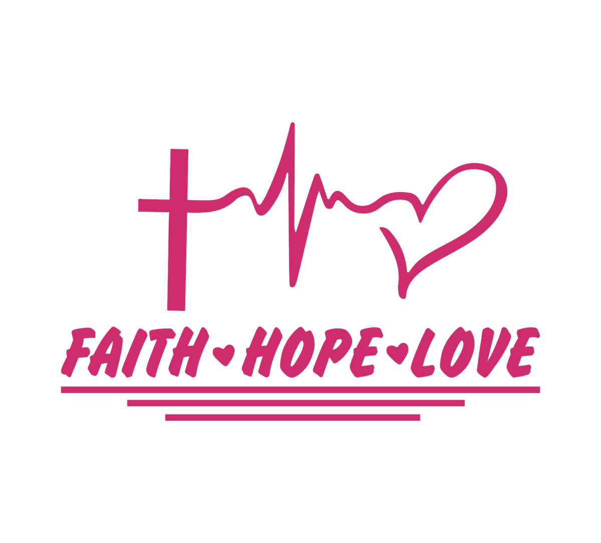 Faith Hope Love Decal - Image 7
