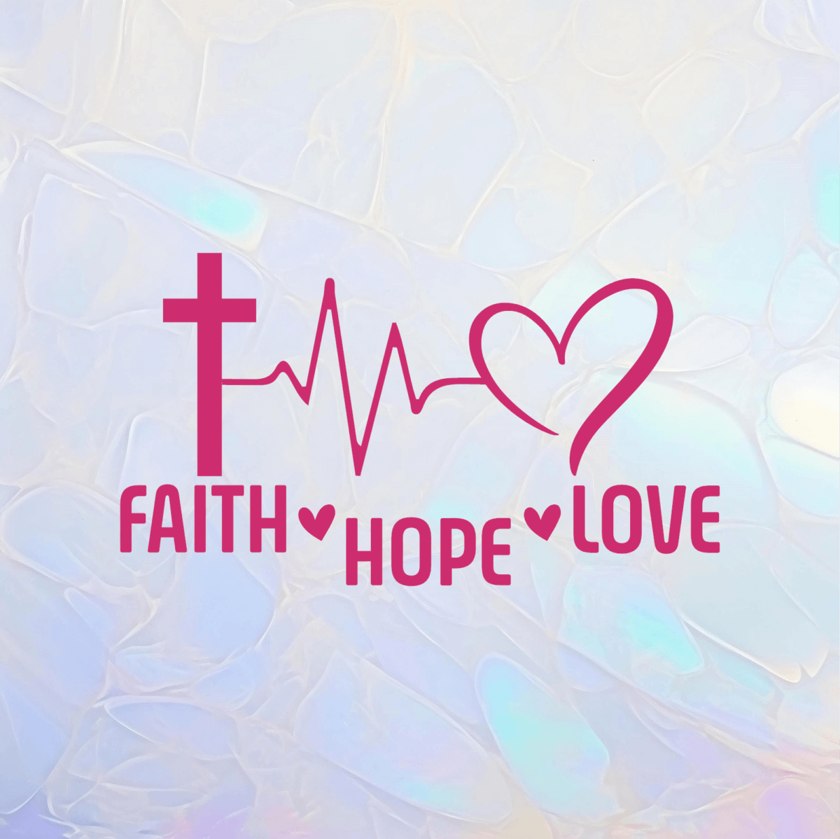 Faith Hope Love Decal - Image 6