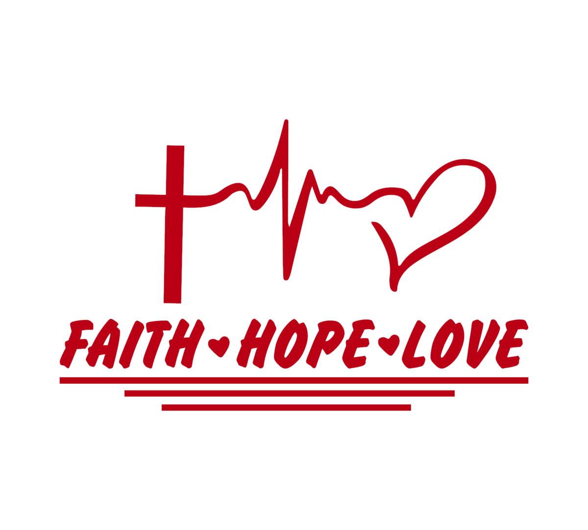 Faith Hope Love Decal - Image 2
