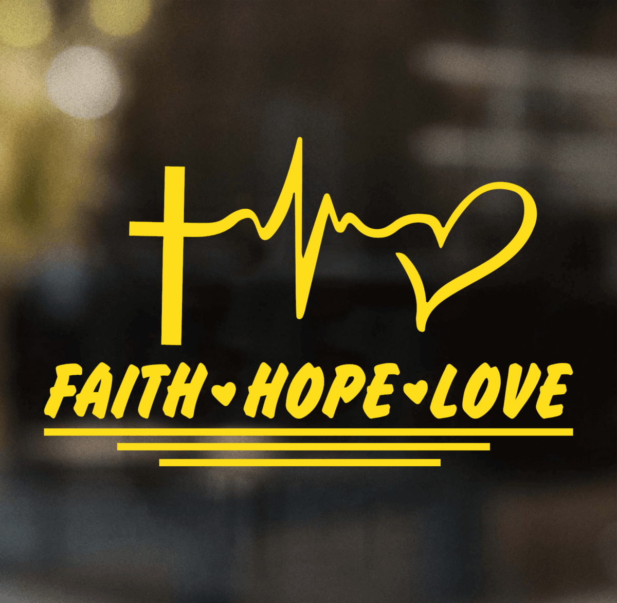 Faith Hope Love Decal - Image 11