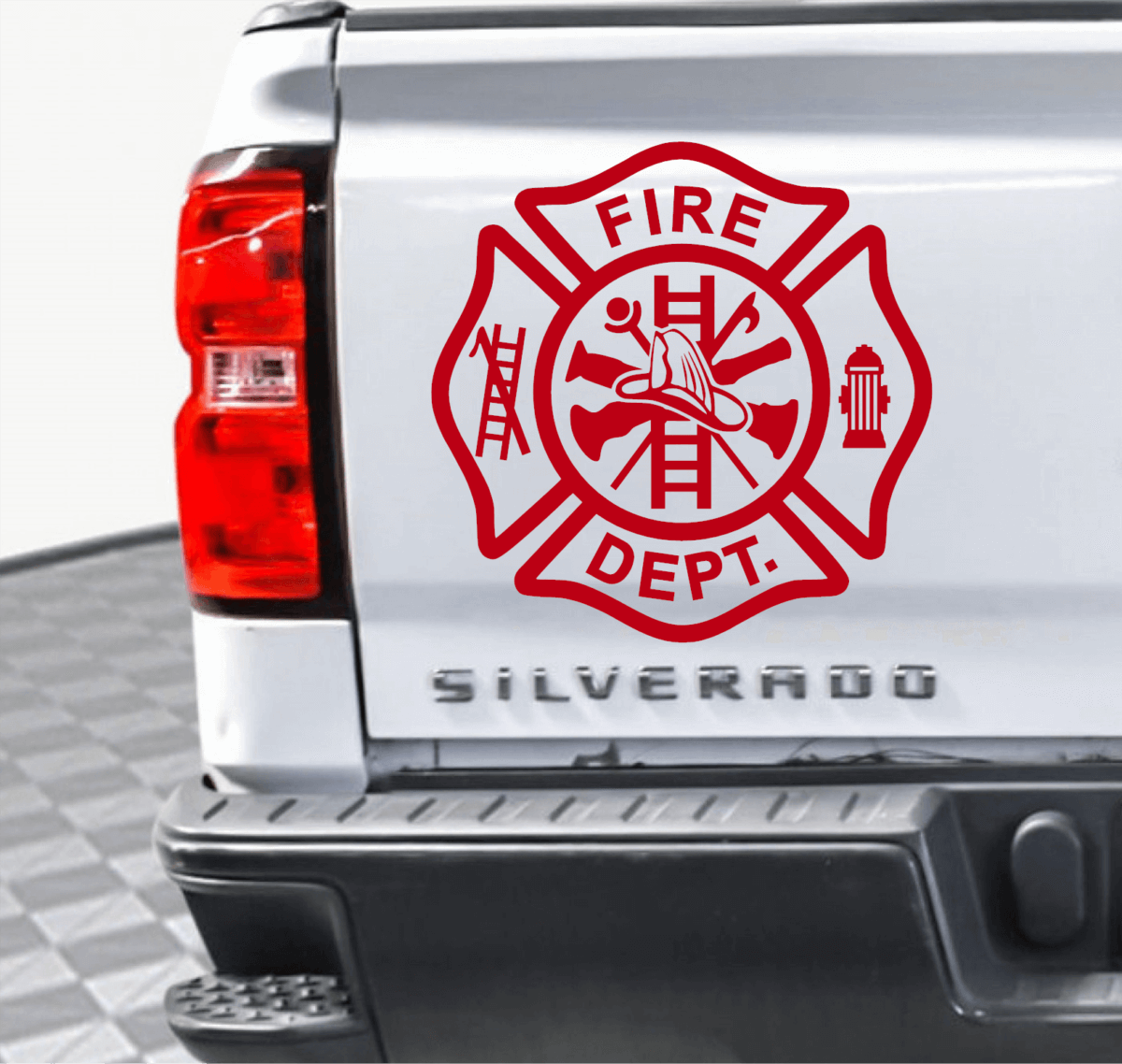 Fire Department Maltese Cross Decal
