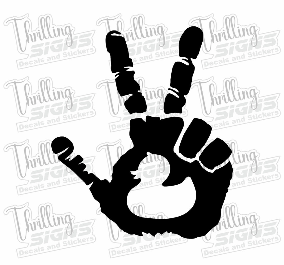 Jeep Chillin Hand Duck Decal