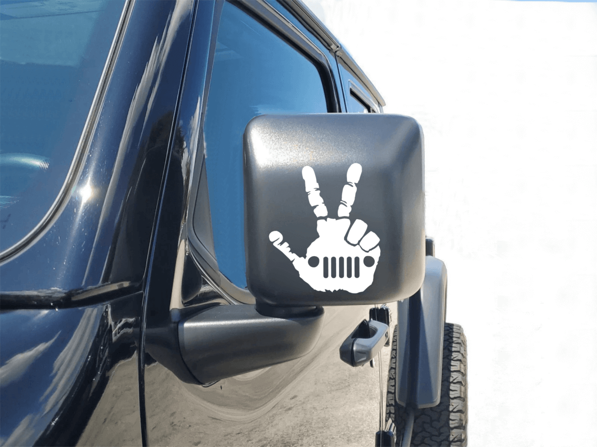 Jeep Chillin Hand Grill Decal - Image 4