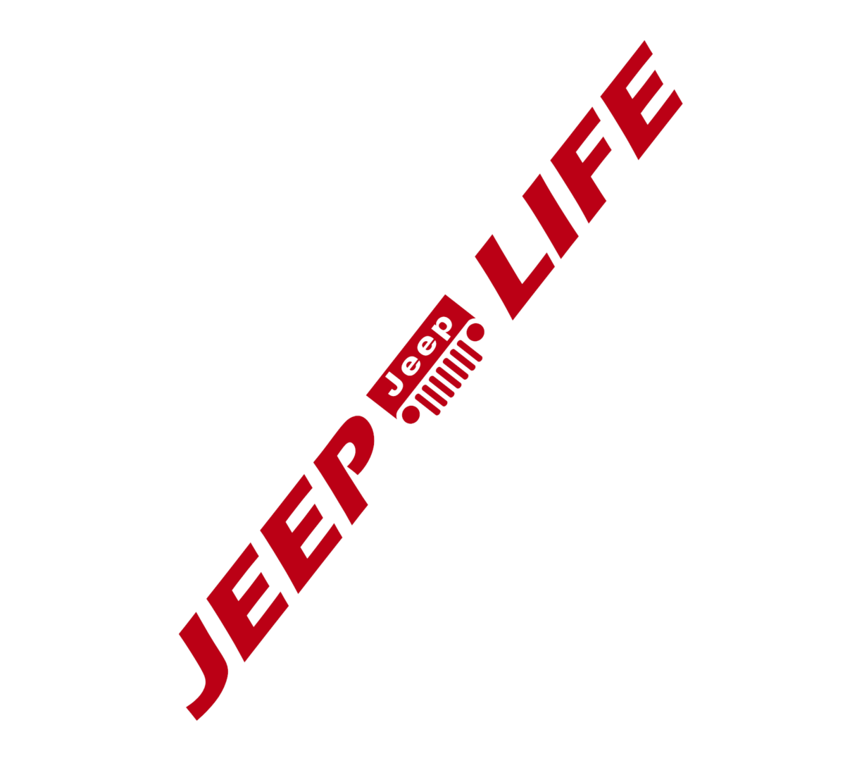 Jeep Life Windshield Banner Vinyl Decal - Image 5