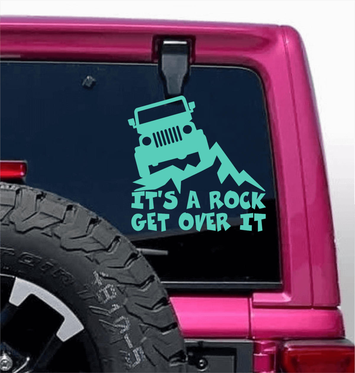 It’s a Rock, Get Over It Funny Jeep Decal - Image 5
