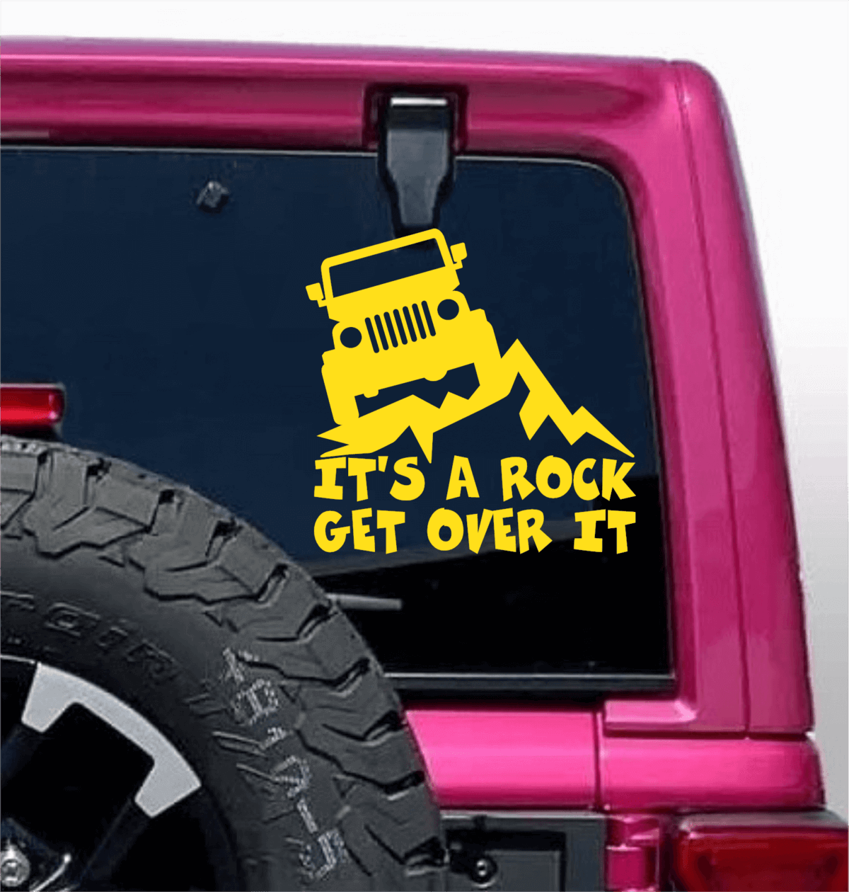 It’s a Rock, Get Over It Funny Jeep Decal - Image 7