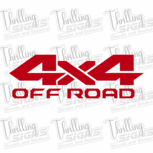 4x4 Off Road V2 Decal Set