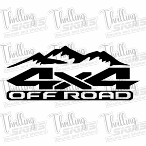 4×4 Off Road Mountain Decal