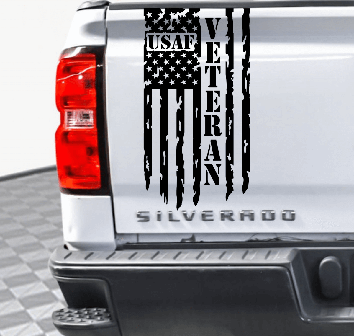 USAF Veteran Flag Decal - Image 7