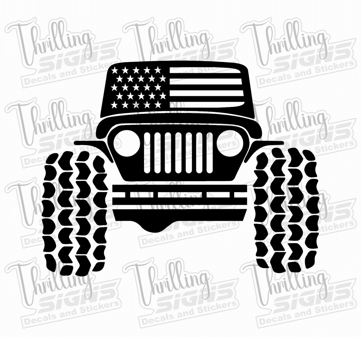 American Jeep Decal