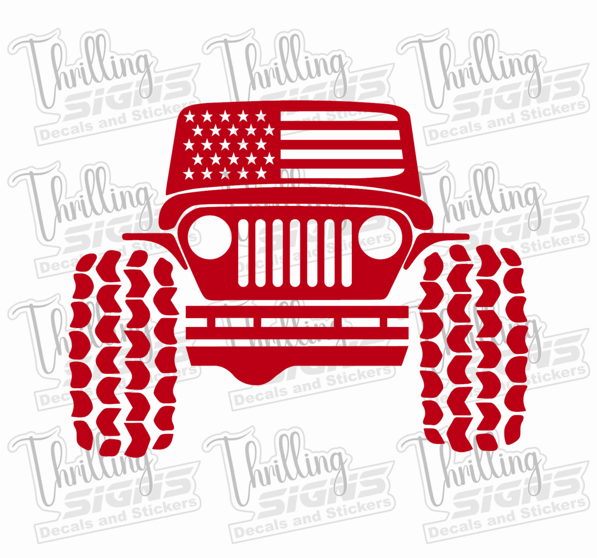 American Jeep Decal - Image 4