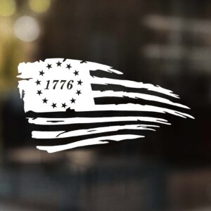 Arched 1776 Flag Decal