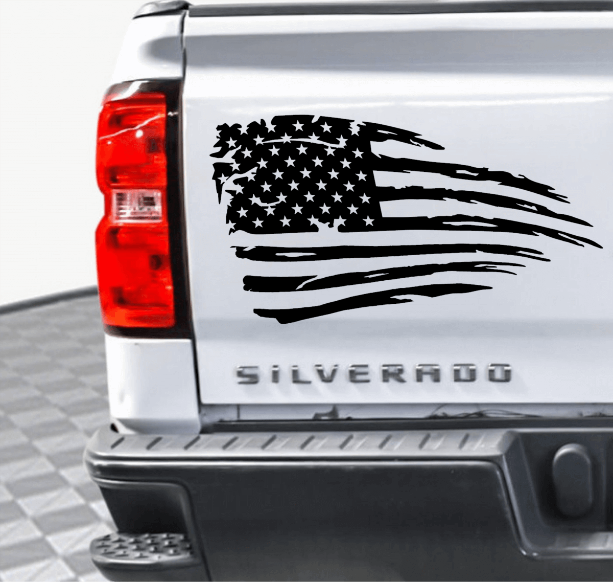 Arched American Flag Decal - Image 8