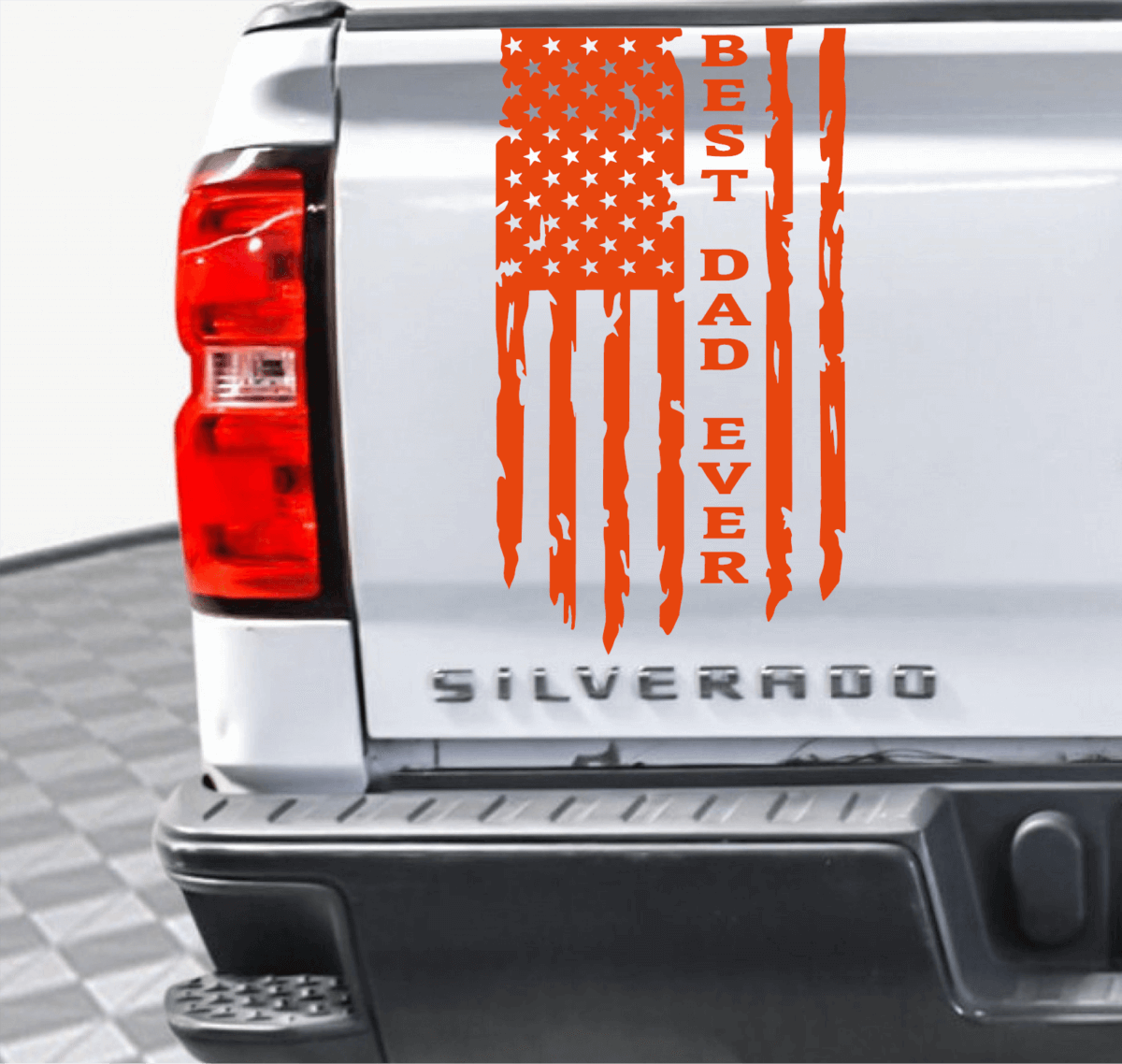 Best Dad Ever American Flag Decal - Image 8