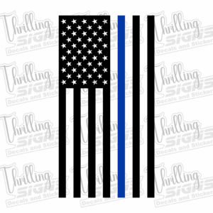 Blue Line Flag Decal