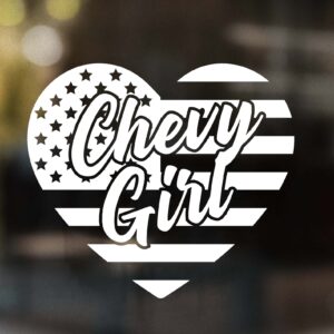 Chevy Girl Heart Decal