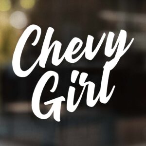 Chevy Girl Text-Only Decal