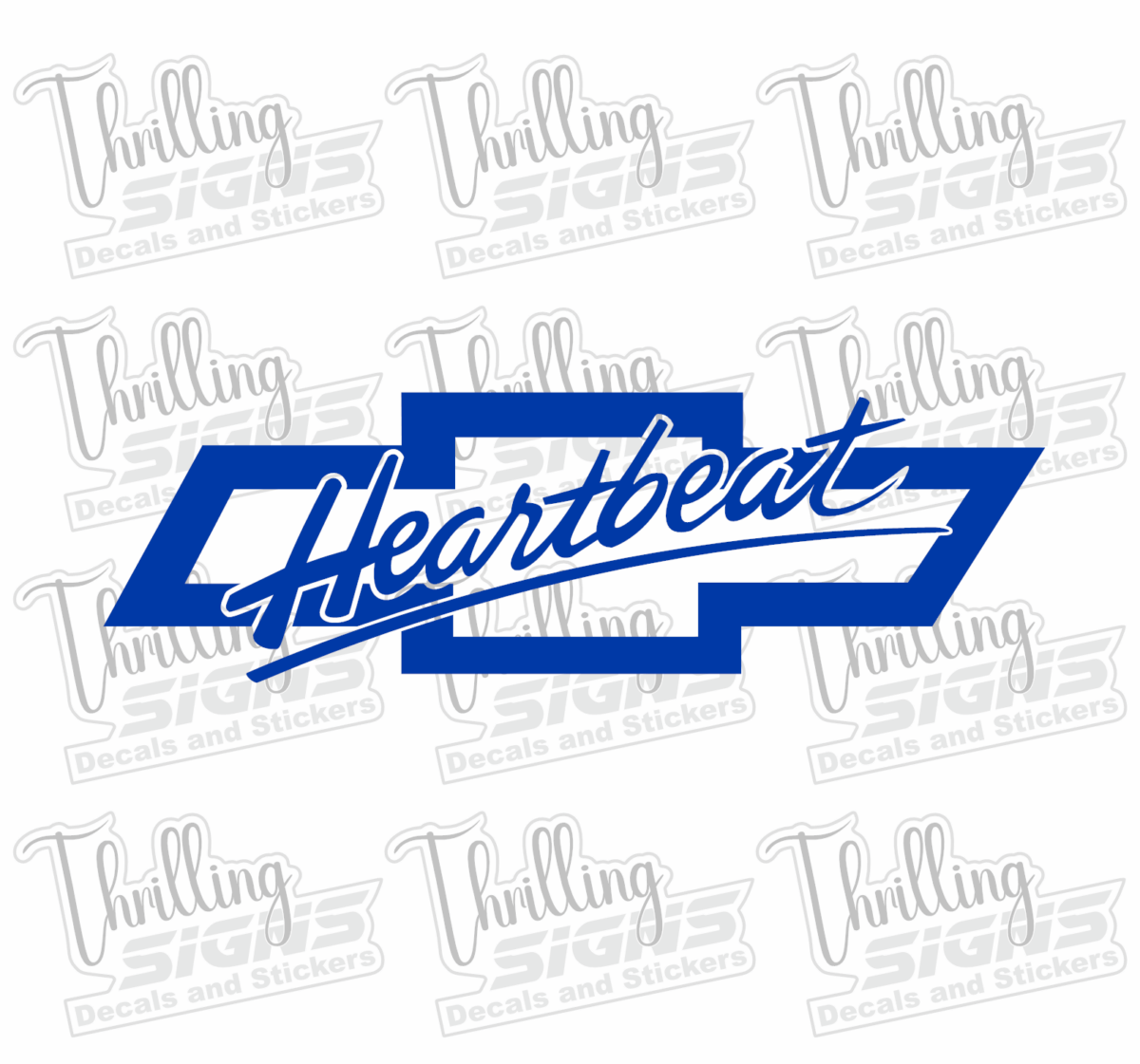 Chevy Heartbeat Decal - Image 3