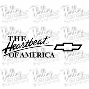 Chevy The Heartbeat of America Decal