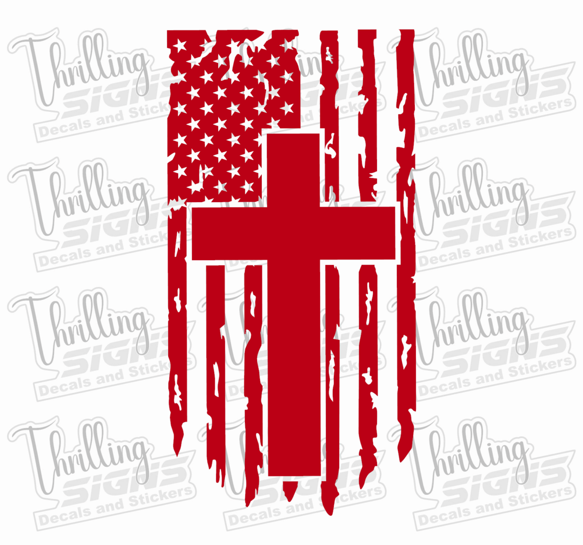 Cross Flag Decal - Image 4
