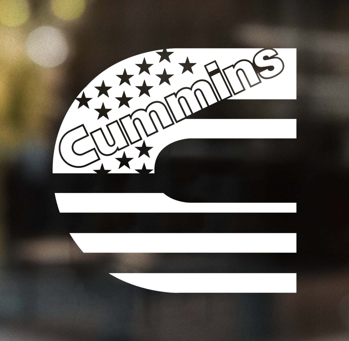 Cummins Flag Decal