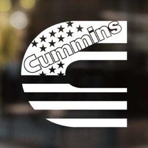 Cummins Flag Decal
