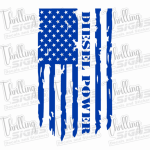 Diesel Power Flag Decal