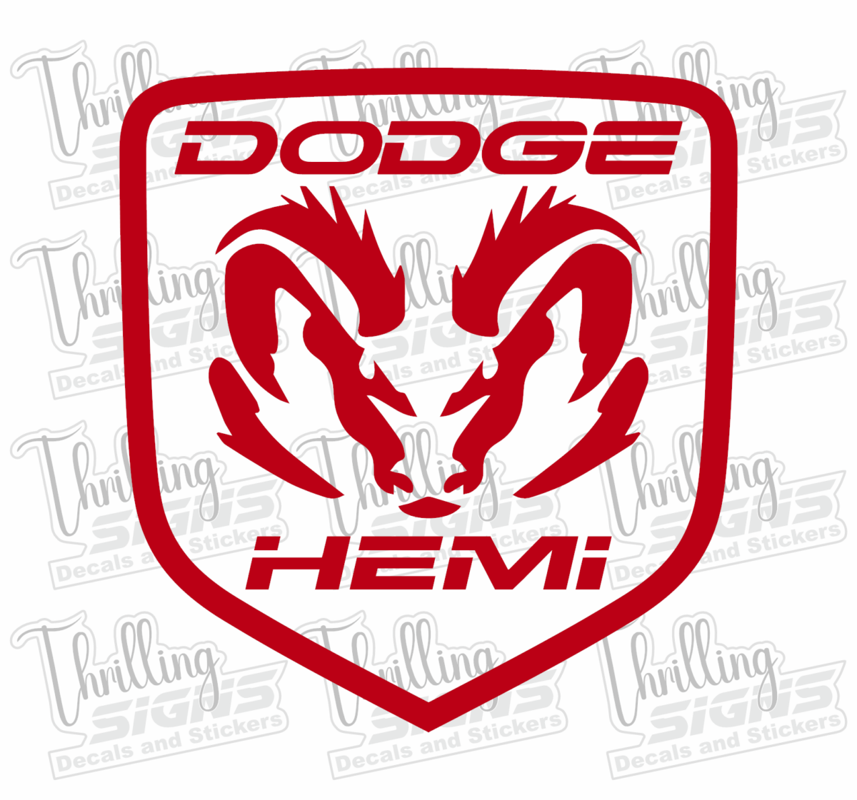 Dodge Ram Hemi Decal