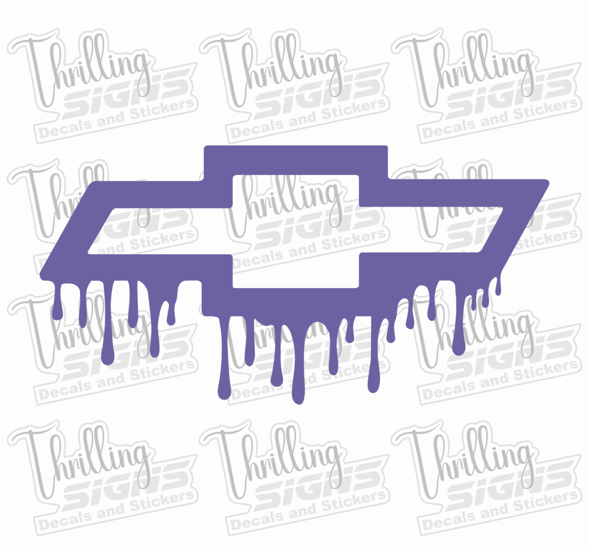 Dripping Chevy Decal - Image 4