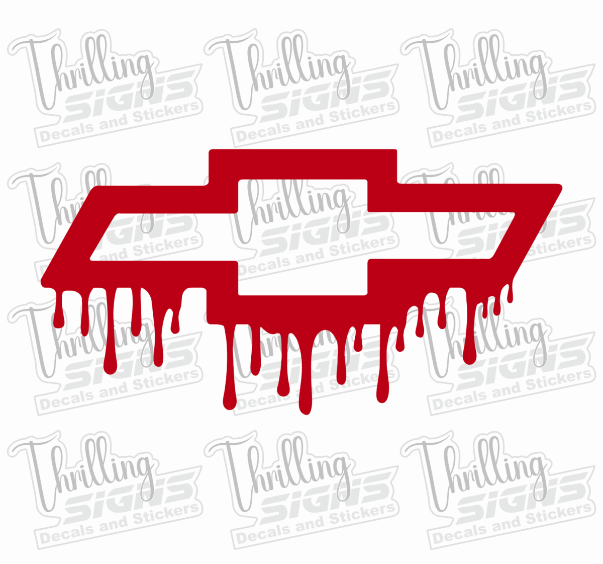 Dripping Chevy Decal - Image 2