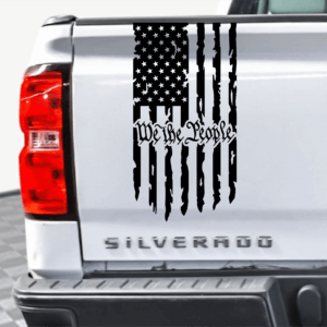 We The People Flag Decal
