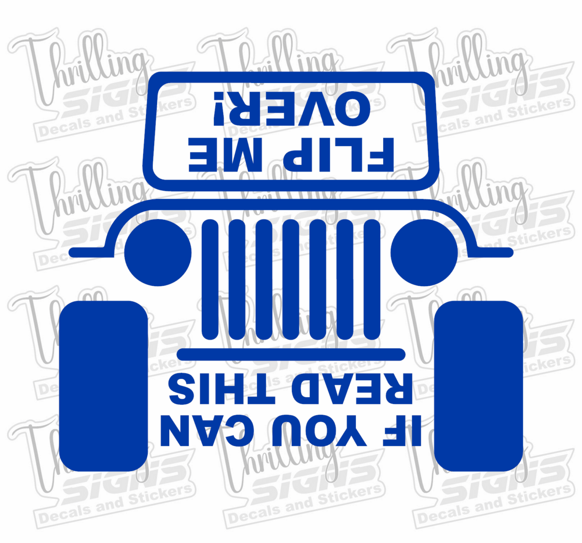 Jeep flip me over decal - Image 3