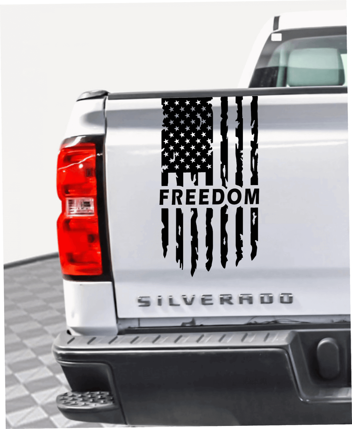 Freedom Tattered American Flag Decal - Image 8