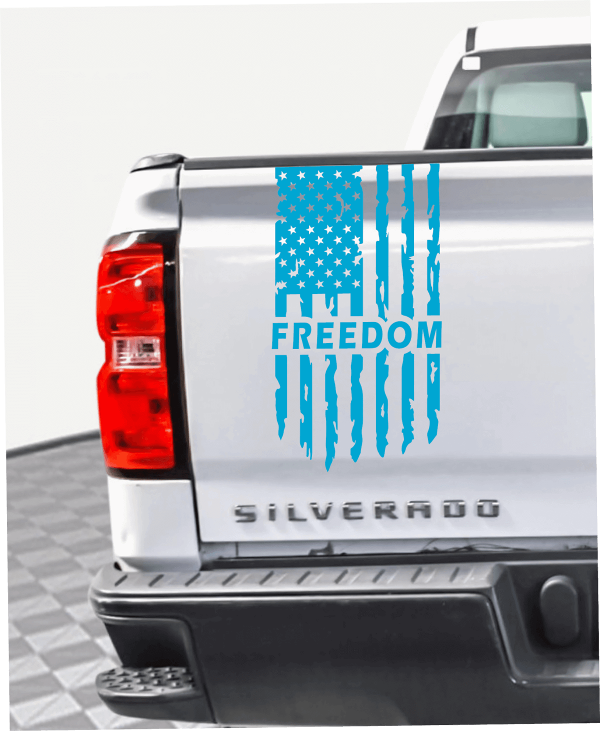 Freedom Tattered American Flag Decal - Image 6
